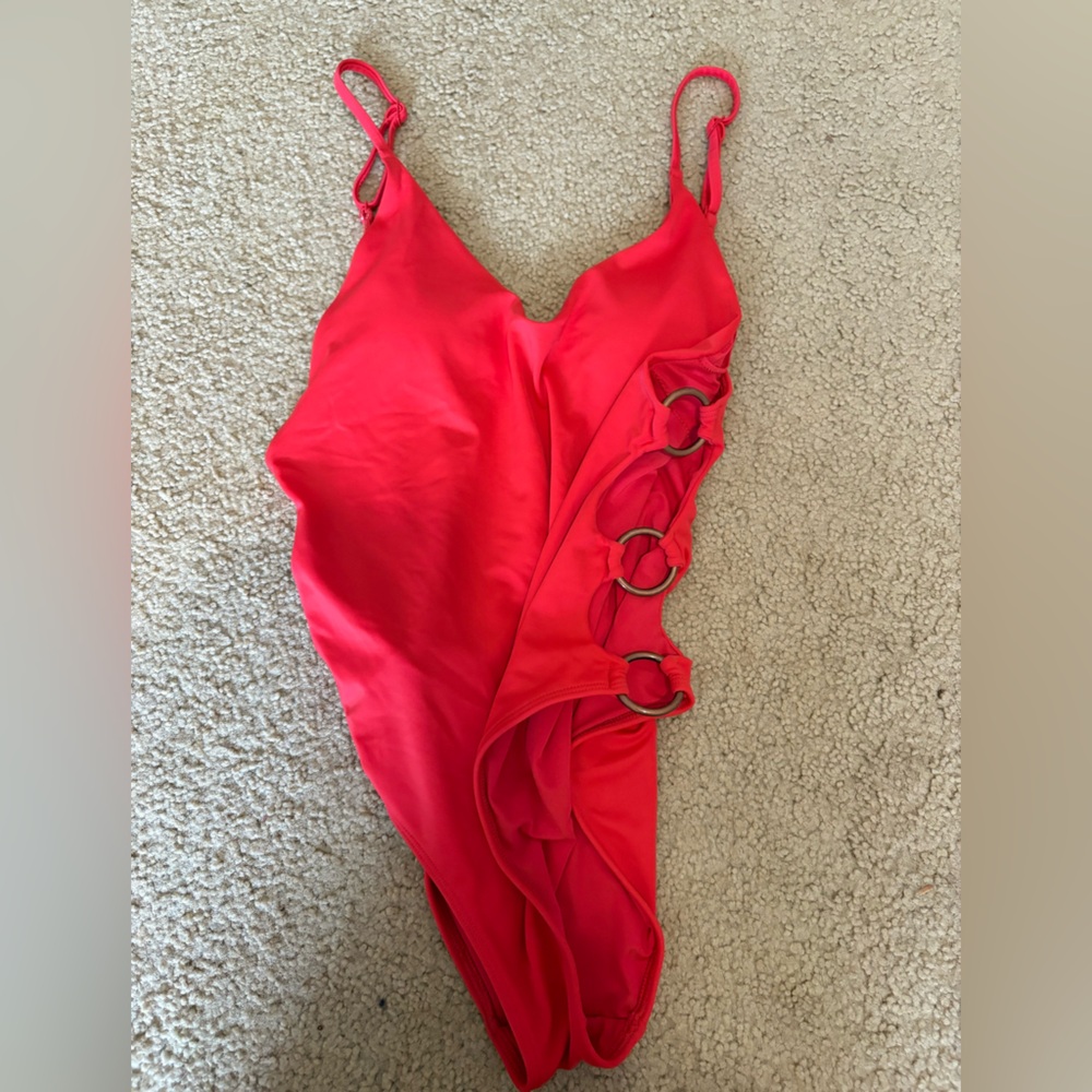 Aerie Red One Piece Swimsuit